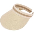 thumbnail image 1 of Sombrero de verano para mujer Sombrero de paja de playa de ala ancha Sombrero de paja beige, 1 of 5