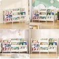 thumbnail image 7 of B2 Kids Bookshelf and Toy Storage, 3 Tier Book Shelf for Kids Rooms, Sling Toddler Bookshelf with Stuffed Animal Storage, Montessori  Bookcase for Nursery, Bedroom, Playroom, White, 7 of 7
