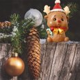 thumbnail image 5 of Regalo navideño de resina, decoraciones navideñas para mesa de invierno en interiores y exhibición o alféizar de ventana, 5 of 5