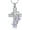 Silver-Purple, variant on Butterfly Cross Cremation Jewelry for Ashes Ash Pendant Necklace - Butterfly Urn Necklace With Crystal Butterfly Cremation Jewelry for Women