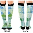 thumbnail image 2 of Coolnut Mermaid Compression Socks, 1 Pack Women Men Long Stocking (20-30mmHg) Travel Knee High Stockings for Athletic Sports,Running,Cycling,Nursing, 2 of 6