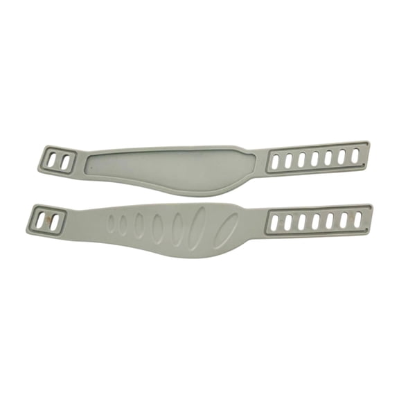 Pitycbo 2Pcs Adjustable Straps for Exercise Bike Pedals, Universal Fitness Gear for Home Gray
