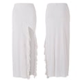 thumbnail image 3 of KelaJuan Women's Summer Midi Skirts, Bohemian Low Waist High Low Hem Swing Ruffle Long Skirts, 3 of 8