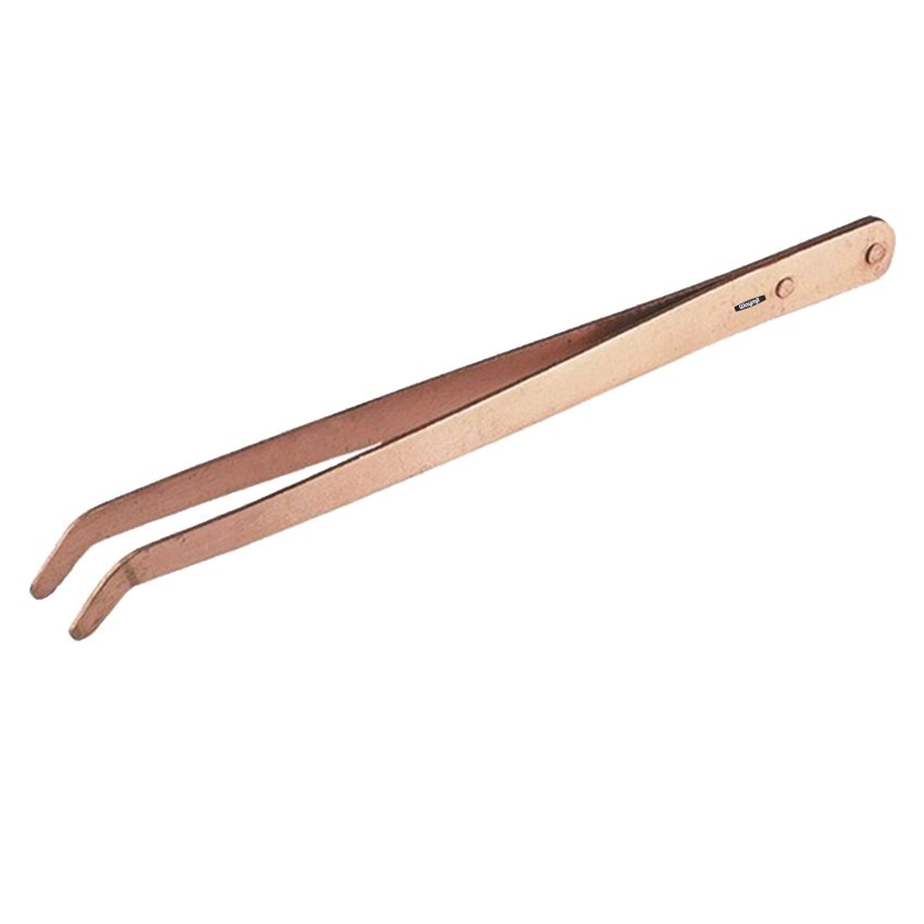 Copper Tongs Curved Tip Copper Tweezers For Pickler Jewelry Pickling