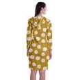 thumbnail image 4 of Moomaya Full Sleeves Hoodie Printed Sweatshirt Jersey T,Shirt Dress w/ Pockets, 4 of 7