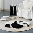 thumbnail image 3 of Alfombra de baño perfecl Linda Manta para Gatear Piel de Oveja Sintética Decoración para hogar Panda, 3 of 7