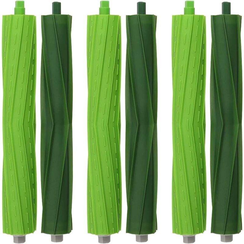 Lot De 2 Brosses Rouleau Pour Roomba I7, I3, I4, I6, I8, E5, E6, E7, J7 – Pièces De Rechange Vertes Et Vert Foncé - 5
