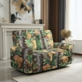 thumbnail image 2 of Yuyamidu Green Camo Recliner Loveseat Covers Hunting Print Reclining Couch Covers with Pockets Easy to Install Recliner Slipcovers for Living Room, 2 of 8