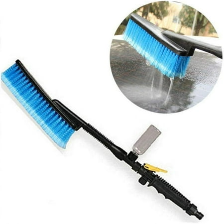 

Car Wash Brush Hose Adapter Vehicle Truck Cleaning Water Spray Nozzle Soft Bristles Car Care