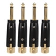 thumbnail image 3 of Adaptador De Audio XLR, Adaptador De Audio XLR De Metal Chapado En Oro Adaptador XLR Para Micrófonos Para Batería Electrónica, 3 of 8