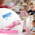 thumbnail image 3 of Case for iPad Mini 7 A17 Pro / Mini 6, iPad Mini 6th/7th Gen 2021 2024 8.3 Inch Shockproof Rugged Protective Cover with 360 Rotating Stand Pencil Holder Hand/Shoulder Strap Transparent Back, 3 of 6