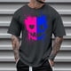 thumbnail image 2 of Camisetas de Cuello de la Tripulación de los Hombres de Poliéster Impreso en Seco Rápido, Cuello Redondo de Corte 3D para Gimnasio, Carrera, Ciclismo Y Ocasional, 2 of 4