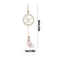thumbnail image 2 of Hwkond Christmas Ornaments Christmas Hanging Plush Pendant Feather Pendant Five Pointed Star Wall Hanging Dreamcatcher Christmas Decorations, 2 of 5