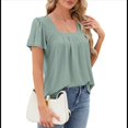 thumbnail image 2 of Blusas Tipo Túnica para Mujer, Holgadas, de Corta, con Cuello Redondo, Informales, de Verano Judías M, 2 of 10