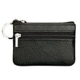 thumbnail image 3 of Willtoo Small Leather Coin Purse Change Pouch for Women Men with Zip Key Ring, 3 of 4