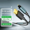 thumbnail image 2 of USB to Optical SPDIF Audio Converter for Speaker, TV, Computer and Laptop to Connect to Optical Audio Boxes, 2 of 7