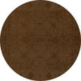 thumbnail image 1 of Ahgly Company Machine Washable Indoor Round Abstract Turquoise Blue Contemporary Area Rugs, 7' Round, 1 of 4