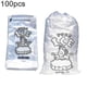 thumbnail image 4 of 100pcs Drawstring Ice Bag Puncture Resistant Disposable Recyclable Freezer Pouch, 4 of 4