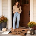 thumbnail image 7 of Hovilon Halloween Doormat 40x60cm, The Witch Is In Silhouette Welcome Mat, Durable Cloth Entry Rug, Whimsical Spooky Seasonal Decoration for Indoor Outdoor Front Door Porch, Fall Home Accent, 7 of 7