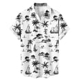 thumbnail image 3 of BRGZLK Men's Short Sleeve Hawaiian Shirt Floral Button Down Shirts Tropical Holiday Beach Shirts Lightweight Summer Tops, 3 of 5