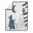 thumbnail image 6 of Sweet Jojo Designs Moon Bear Blue and Gold 4 Piece Crib Bedding Set, 6 of 6