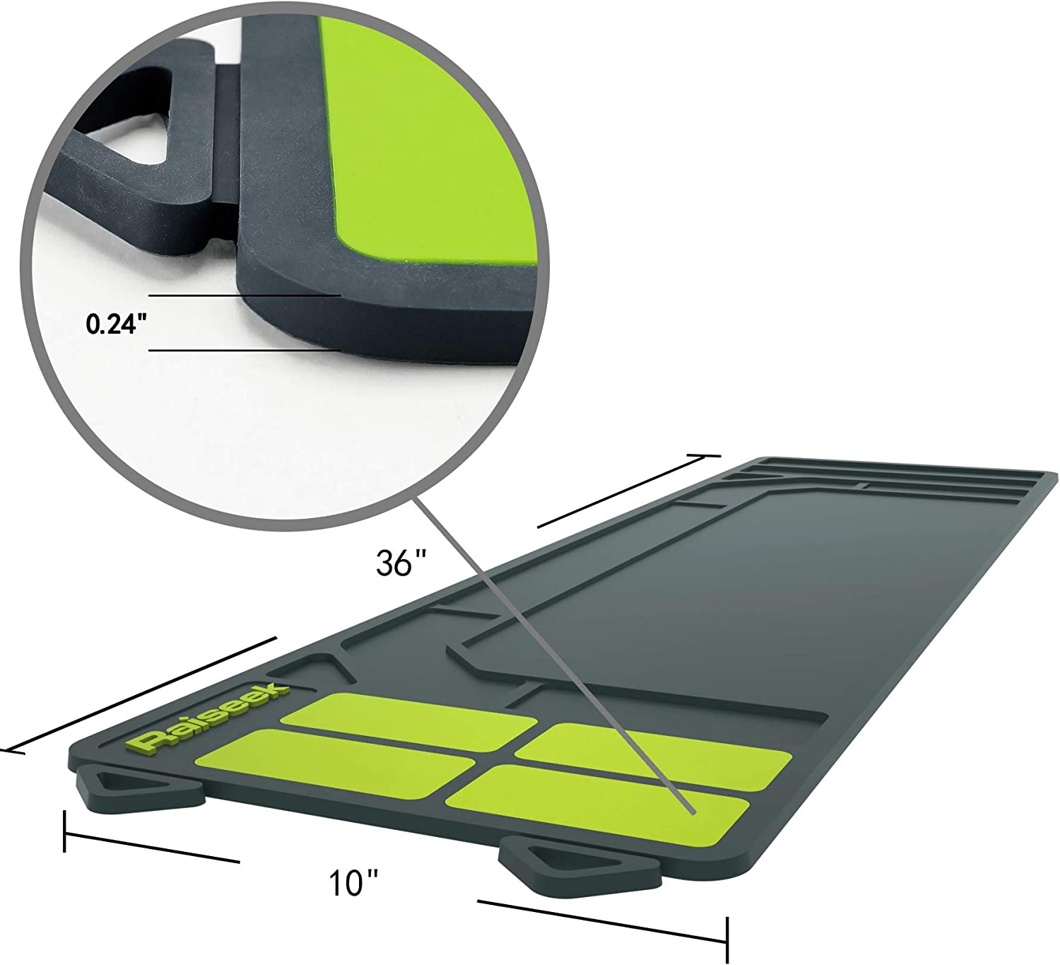Cleaning Mat, Anti-Slip Magnetic Gun safe Maintenance Mat, Rubberized Repair Mat 36" x 10"