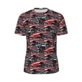thumbnail image 5 of Wukai Red And Blue Cars Print Men's Short-Sleeved Mesh T-Shirt,Quick-Dry Short Sleeve Workout T-Shirt-5X-Large, 5 of 8