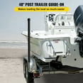 thumbnail image 2 of VEVOR Boat Trailer Guide-ons, 40", 2PCS Rustproof Galvanized Steel Trailer Guide ons, Trailer Guides with Black PVC Pipes, Mounting Parts Included, for Ski Boat, Fishing Boat or Sailboat Trailer, 2 of 9