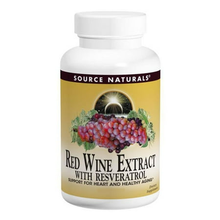 Source Naturals Red Wine Extract With Reveratrol Tablets - 30 Ea ...