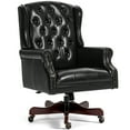 thumbnail image 2 of AVAWING Classic Boss Chair Wingback Traditional Chair High Back Faux Leather Chair Ergonomic Executive Office Chair Swivel Desk Chair, Black, 2 of 7