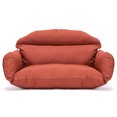 thumbnail image 1 of LeisureMod All Weather 2 Person Outdoor Hanging Egg Chair Cushion, Orange, 1 of 6
