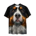 thumbnail image 2 of Tops para hombre, blusas y camisas de cuello redondo y manga corta para hombre, blusas casuales deportivas con estampado de perros y animales divertidos para hombre, camisas vintage de cuello redondo,, 2 of 8