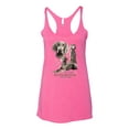 thumbnail image 2 of If It's Not a Weimaraner It's Just a Dog Gift | Womens Dog Lover Premium Tri-Blend Racerback Tank Top, Vintage Pink, Small, 2 of 3