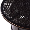 thumbnail image 2 of Aluminum 44-in Round Propane Fire Table with Beads, Covers and Lid, 2 of 9