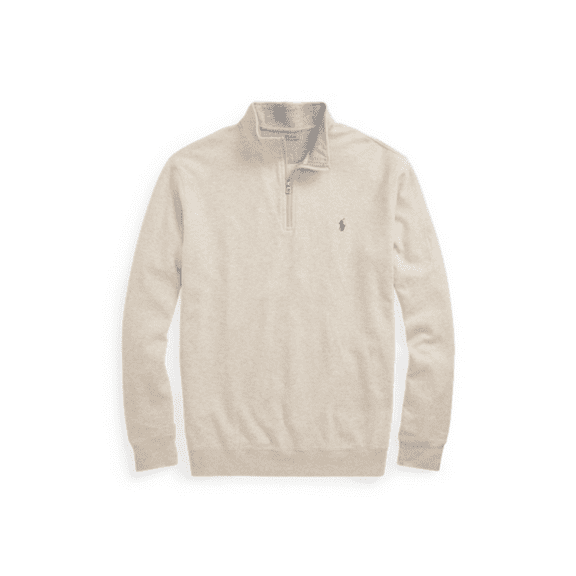 Polo Ralph Lauren Men's BigandTall Jersey Quarter-Zip Pullover Expedition Dune 4LT