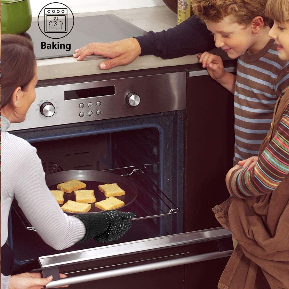 Heat Resistant Oven Gloves, EN407 Certified Withstand 1472 °F(800 °C), –  TEKAMON