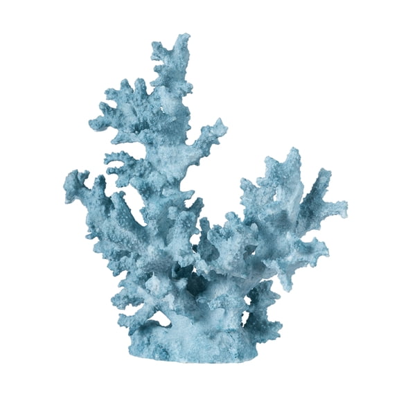CC Home Furnishings Nautical Style Coral Sculpture Decoration - 10.5" - Blue