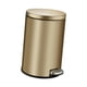 thumbnail image 1 of Bote protección contra olores de papel con anillos para bolsas de pedal de 6L para cocina oro Macarena Cubo de basura con pedal, 1 of 8