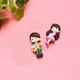 thumbnail image 2 of Lindo juego de figuras de pareja: decoración de jardín, hogar, artesanía en miniatura, adorno de guitarra., 2 of 8