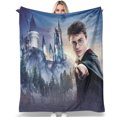 thumbnail image 1 of Harry Potter Blanket Super Soft Flannel Lightweight Plush Cozy Throws Blankets 80IN*60IN, 1 of 5
