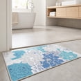 thumbnail image 6 of Indoor Outdoor Area Rug, Washable Tropical Floral Patio Carpet Non Slide Floor Mat For Living Room Backyard Pool Deck Balcony Camping Picnic RV Decorative Home Accent(Light Blue), 6 of 6