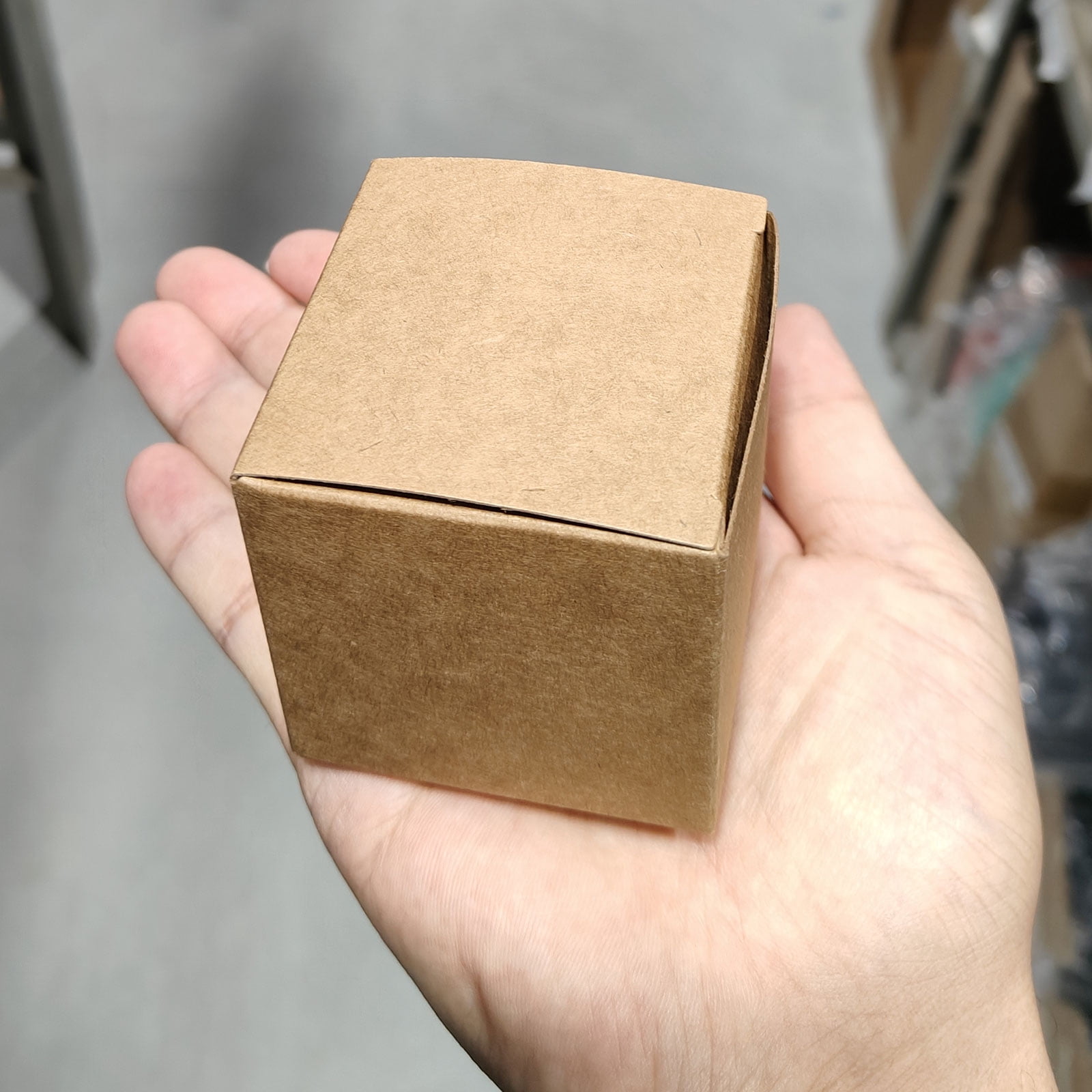 Unique Bargain Paper Recycled Gift Corrugated Paper Box Brown 2.8"x 2.8"x 2.8"