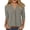 C-Green748, variant on DHFJKG Womens V Neck T Shirt Loose Fit 3/4 Sleeve Solid Color Basic Tee Summer Breathable Linen Beach Vacation Clothes Comfy Tops