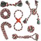 thumbnail image 1 of Juguetes navideños para perros Foohvr con cuerda de algodón natural, 1 of 5