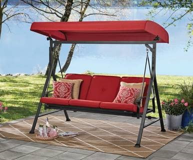 Mainstays Belden Park Canopy Steel, How To Recover Outdoor Swing Cushions From Wall