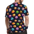 thumbnail image 2 of Wukai Lovely Planet Print Men's Short-Sleeved Mesh T-Shirt,Quick-Dry Short Sleeve Workout T-Shirt-Medium, 2 of 8