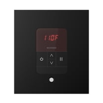 Mr Steam iTempo Square Steam Shower Control and Steamhead in Matte Black