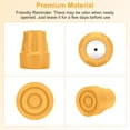 thumbnail image 6 of SupreGear 1 inch Walking Cane Tips, 6-pack Heavy Duty Replacement Rubber Caps, Yellow, 6 of 8