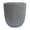 Mediterranean Gray, variant on STONE LITE Concrete-look 12.2 x 12.2 x 12.4 egg-shape Black Plastic Plant Pot with Drainage Holes