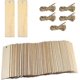 thumbnail image 1 of 50 Pieces Wooden Blank Bookmarks, DIY Wood Bookmark, 12 x 3.2cm Hanging Wooden, 1 of 5